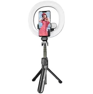 Stativ Puluz selfie stick / tripod double LED (5905316141384)