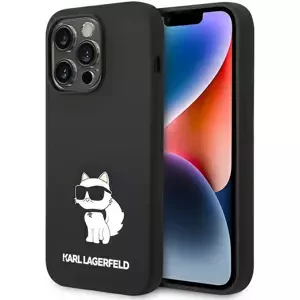 Kryt Karl Lagerfeld iPhone 14 Pro Max 6,7" hardcase black Silicone Choupette MagSafe (KLHMP14XSNCHBCK)
