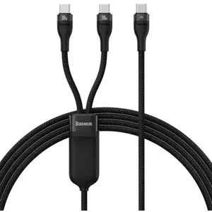 Kabel 2in1 USB cable Baseus Flash Series USB-C to USB-C 100W, 1.5m (black) (6932172622480)