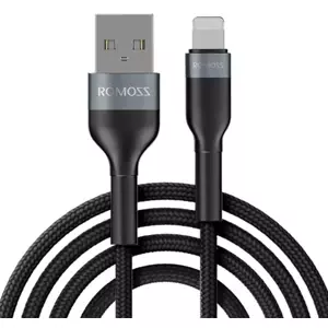 Kabel USB cable for Lightning Romoss CB12B 2.4A 1m, black (6973693493975)