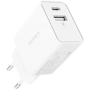 Nabíječka Romoss AC30T USB + USB-C wall charger 30W, white (6936857201298)