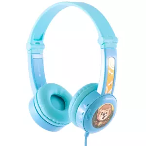 Sluchátka Wired headphones for kids Buddyphones Travel, Blue (630282192812)