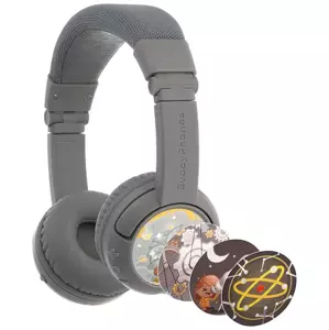 Sluchátka Wireless headphones for kids Buddyphones PlayPlus, Grey (4897111740309)