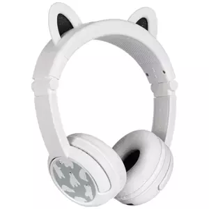 Sluchátka Wireless headphones for kids Buddyphones Play Ears Plus panda, White (4897111741078)