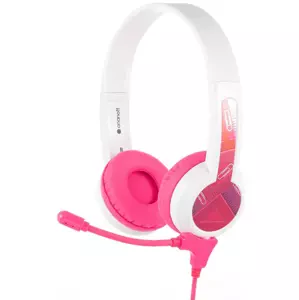 Sluchátka Wired headphones for kids BuddyPhones School+ pink (4897111740026)
