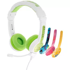 Sluchátka Wired headphones for kids BuddyPhones School+ green (696952227215)