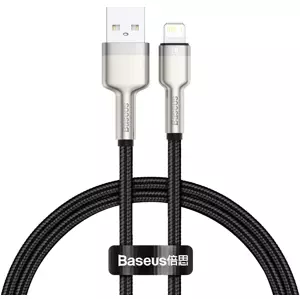 Kabel USB cable for Lightning Baseus Cafule, 2.4A, 0,25m, black (6953156202238)