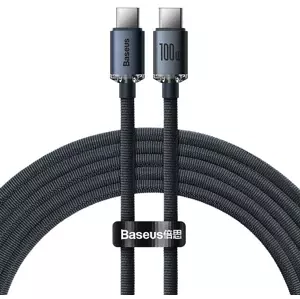 Kabel Baseus Crystal Shine cable USB-C to USB-C, 100W, 1.2m, black (6932172602864)