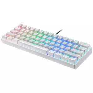 Herní klávesnice Mechanical gaming keyboard Motospeed CK61 RGB, white (6953460501928)
