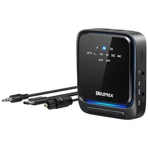 Bluetooth 5.2 Transmitter / Receiver BlitzMax BT06, aptX (5905316145207)