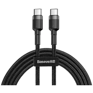 Kabel Baseus Cafule PD2.0 60W flash charging USB For Type-C cable (20V 3A) 2m Gray+Black (6953156285231)