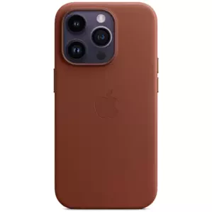 Kryt iPhone 14 Pro Leather Case with MagSafe - Umber (MPPK3ZM/A)