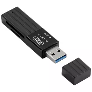 Redukce XO DK05B USB 3.0 memory card reader 2in1, black (6920680830336)
