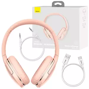 Sluchátka Baseus Encok Wireless headphone D02 Pro, pink (6932172611712)