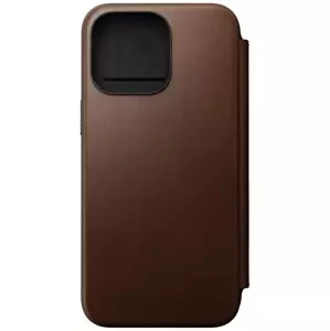 Pouzdro Nomad Modern Leather Folio, brown - iPhone 15 Pro Max (NM01633785)