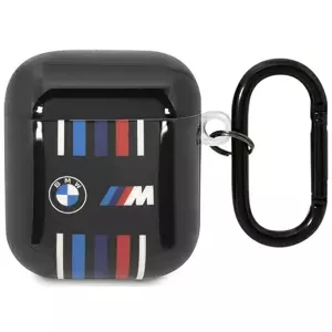 Pouzdro BMW AirPods 1/2 cover Black Multiple Colored Lines (BMA222SWTK)