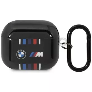 Pouzdro BMW AirPods 3 gen cover Black Multiple Colored Lines (BMA322SWTK)