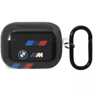 Pouzdro BMW AirPods Pro 2 gen cover Black Tricolor Stripes (BMAP222SOTK)
