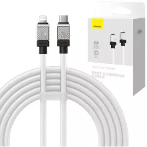 Kabel Fast Charging cable Baseus USB-C to Lightning Coolplay Series 2m, 20W, white (6932172626617)