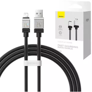 Kabel Fast Charging cable Baseus USB-A to Lightning Coolplay Series 1m, 2.4, black (6932172626723)