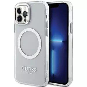 Kryt Guess GUHMP12MHTRMS iPhone 12/12 Pro 6.1" silver hard case Metal Outline Magsafe (GUHMP12MHTRMS)