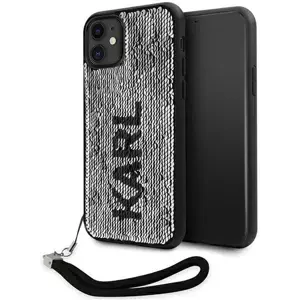 Kryt Karl Lagerfeld KLHCN61PSQRKS iPhone 11 / Xr  6,1" silver hardcase Sequins Cord (KLHCN61PSQRKS)