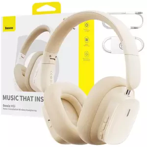 Sluchátka Wireless Headphones with Noise-Cancellation Baseus Bowie H1i (White)