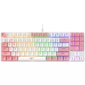 Herní klávesnice Gaming keyboard KB512L PRO (white pink)
