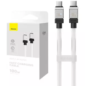 Kabel Cable USB-C to USB-C Baseus CoolPlay, 100W, 1m (white)