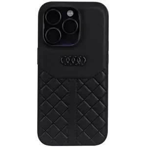 Kryt Audi Genuine Leather iPhone 14 Pro 6.1" black hardcase AU-TPUPCIP14P-Q8/D1-BK (AU-TPUPCIP14P-Q8/D1-BK)