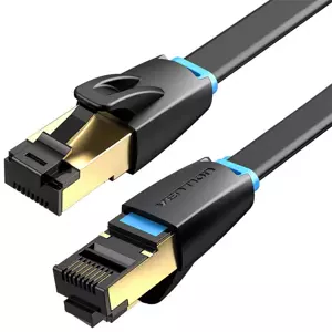 Kabel Ethernet RJ45 Flat Network Cable Vention IKCBG, Cat.8, U/FTP, 1.5m (Black)