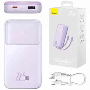 Nabíječka Powerbank Baseus Comet 20000mAh, USB do USB-C, 22.5W (purple)