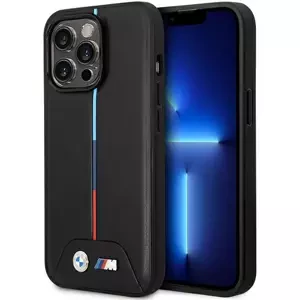 Kryt Case BMW BMHMP13X22PVTK iPhone 13 Pro Max 6.7" black Quilted Tricolor MagSafe (BMHMP13X22PVTK)