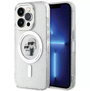 Kryt Karl Lagerfeld KLHMP14LHGKCNOT iPhone 14 Pro 6.1" transparent hardcase Karl&Choupette Glitter MagSafe (KLHMP14LHGKCNOT)