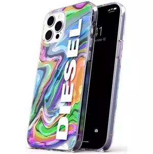 Kryt Diesel Clear Case Digital Holographic AOP SS21 for iPhone 12 Pro Max holographic/white (44316)