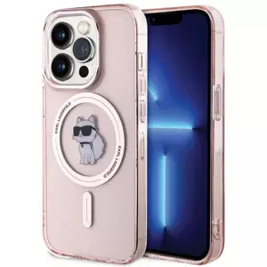 Kryt Karl Lagerfeld KLHMP15LHFCCNOP iPhone 15 Pro 6.1" pink hardcase IML Choupette MagSafe (KLHMP15LHFCCNOP)
