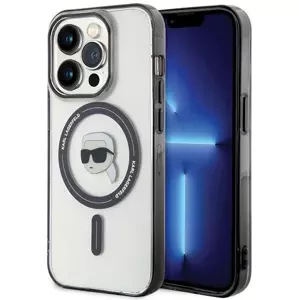 Kryt Karl Lagerfeld KLHMP15LHKHNOTK iPhone 15 Pro 6.1" transparent hardcase IML Karl`s Head MagSafe (KLHMP15LHKHNOTK)