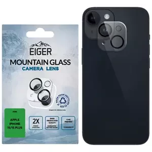 Ochranné sklo Eiger 3D Camera Screen Protector for Apple iPhone 15 / 15 Plus in Clear / Black
