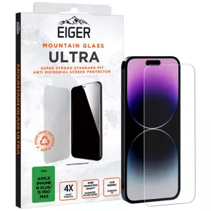 Ochranné sklo Eiger Mountain Glass Ultra Screen Protector 2.5D for Apple iPhone 15 Plus / 15 Pro Max in Clear