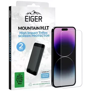 Ochranné sklo Eiger Mountain H.I.T. Screen Protector (2 Pack) for Apple iPhone 15 Plus / 15 Pro Max