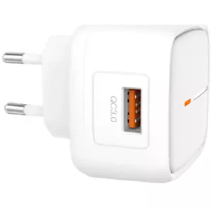 Nabíječka XO Wall charger L59, 1x USB, 18W, Quick Charge 3.0 (white)