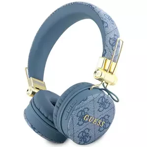 Sluchátka Guess Bluetooth on-ear headphones GUBH704GEMB blue 4G Metal Logo (GUBH704GEMB)