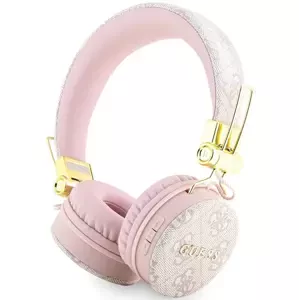 Sluchátka Guess Bluetooth in-ear headphones GUBH704GEMP pink 4G metal logo (GUBH704GEMP)