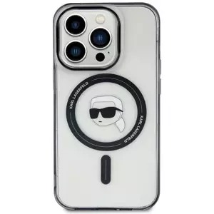Kryt Karl Lagerfeld KLHMP15SHKHNOTK iPhone 15 6.1" transparent hardcase IML Karl`s Head MagSafe (KLHMP15SHKHNOTK)