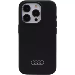 Kryt Audi Silicone Case iPhone 15 Pro 6.1" black hardcase (AU-LSRIP15P-Q3/D1-BK)