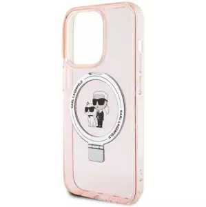 Kryt Karl Lagerfeld KLHMP15LHMRSKCP iPhone 15 Pro 6.1" pink hardcase Ring Stand Karl&Choupettte MagSafe (KLHMP15LHMRSKCP)