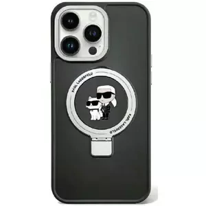 Kryt Karl Lagerfeld KLHMP15MHMRSKCK iPhone 15 Plus 6.7" black hardcase Ring Stand Karl&Choupettte MagSafe (KLHMP15MHMRSKCK)