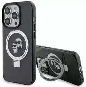 Kryt Karl Lagerfeld KLHMP15XHMRSKCK iPhone 15 Pro Max 6.7" black hardcase Ring Stand Karl&Choupettte MagSafe (KLHMP15XHMRSKCK)
