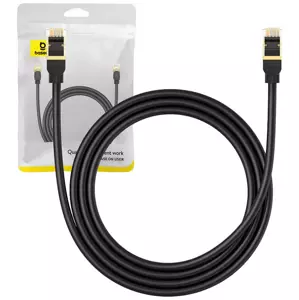 Kabel Baseus Network cable cat.8 Ethernet RJ45, 40Gbps, 1,5m (black)