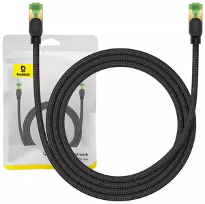 Kabel Baseus Braided network cable cat.8 Ethernet RJ45, 40Gbps, 1,5m (black)